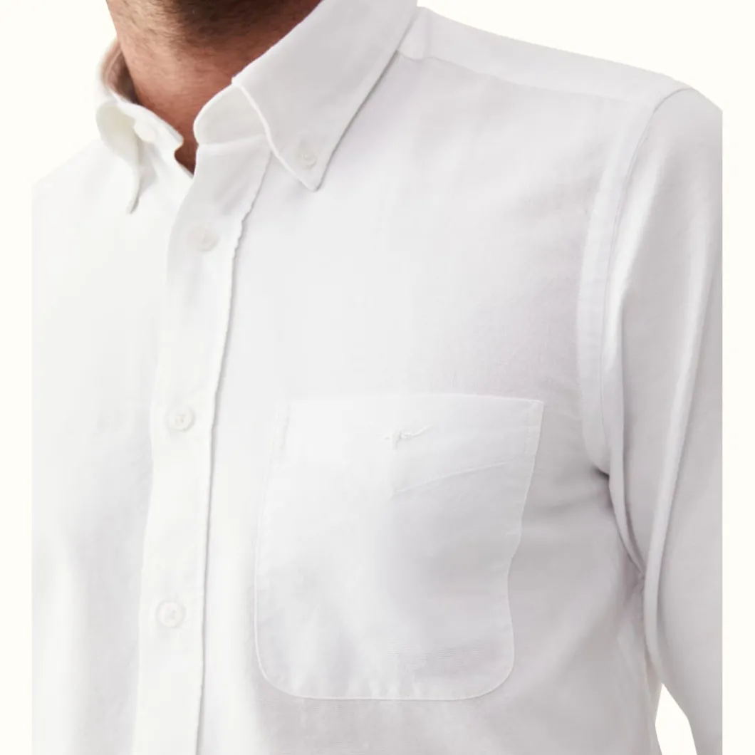 R.M. Williams Jervis Button Down Shirt White New