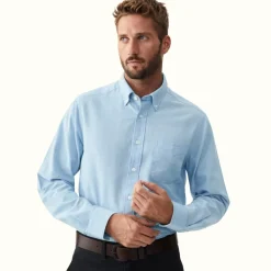 R.M. Williams Jervis Button Down Shirt Light Blue Discount