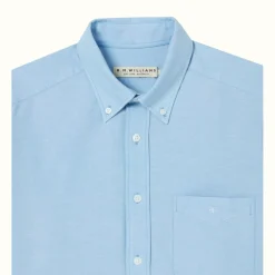 R.M. Williams Jervis Button Down Shirt Light Blue Discount