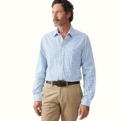 R.M. Williams Jervis Shirt White Blue Fashion