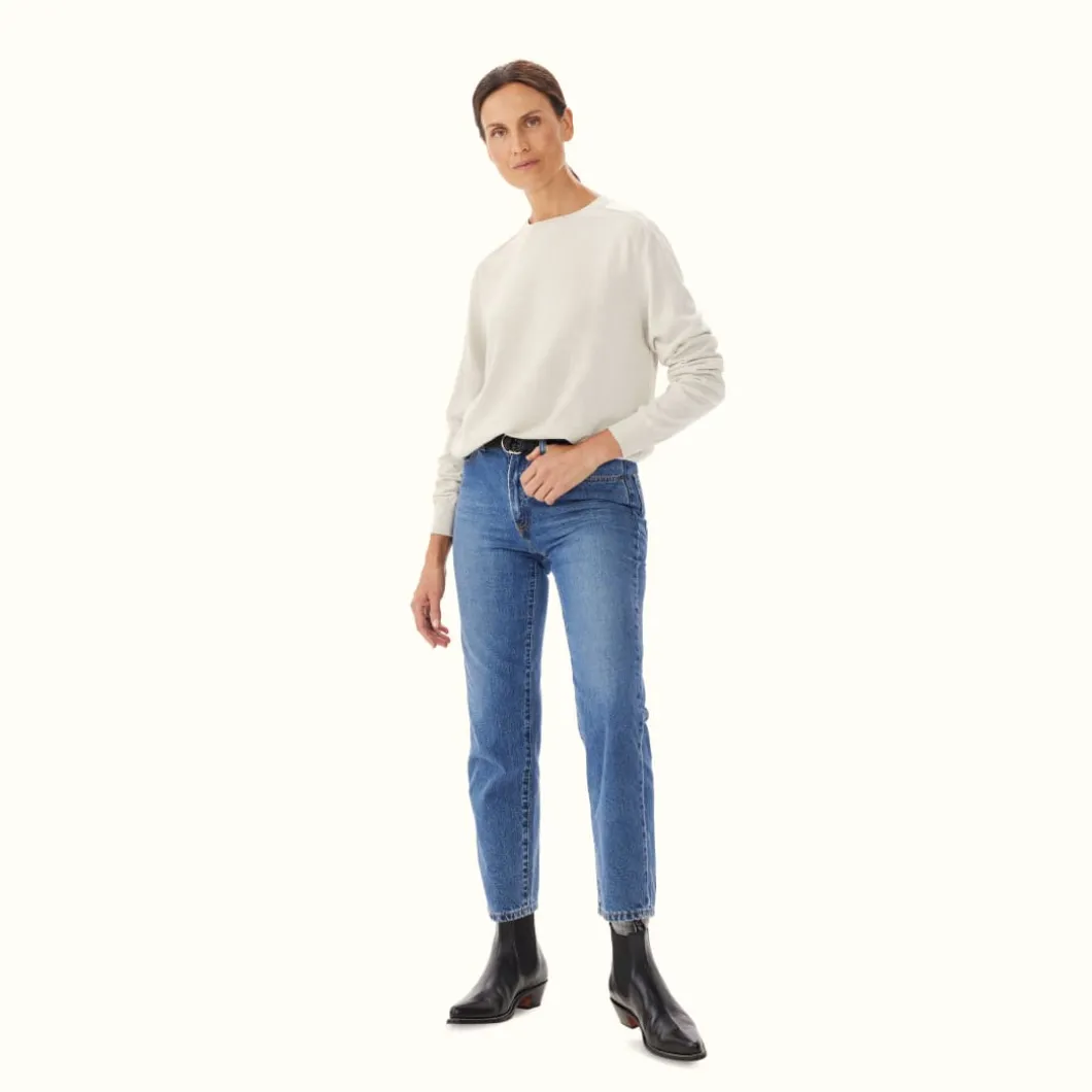 R.M. Williams Kilda Crew Sweater Cream Discount