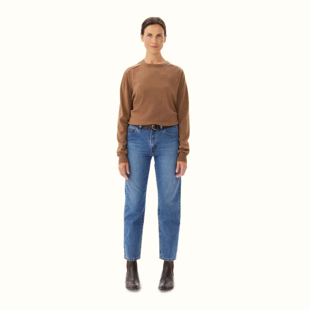 R.M. Williams Kilda Crew Sweater Caramel Fashion