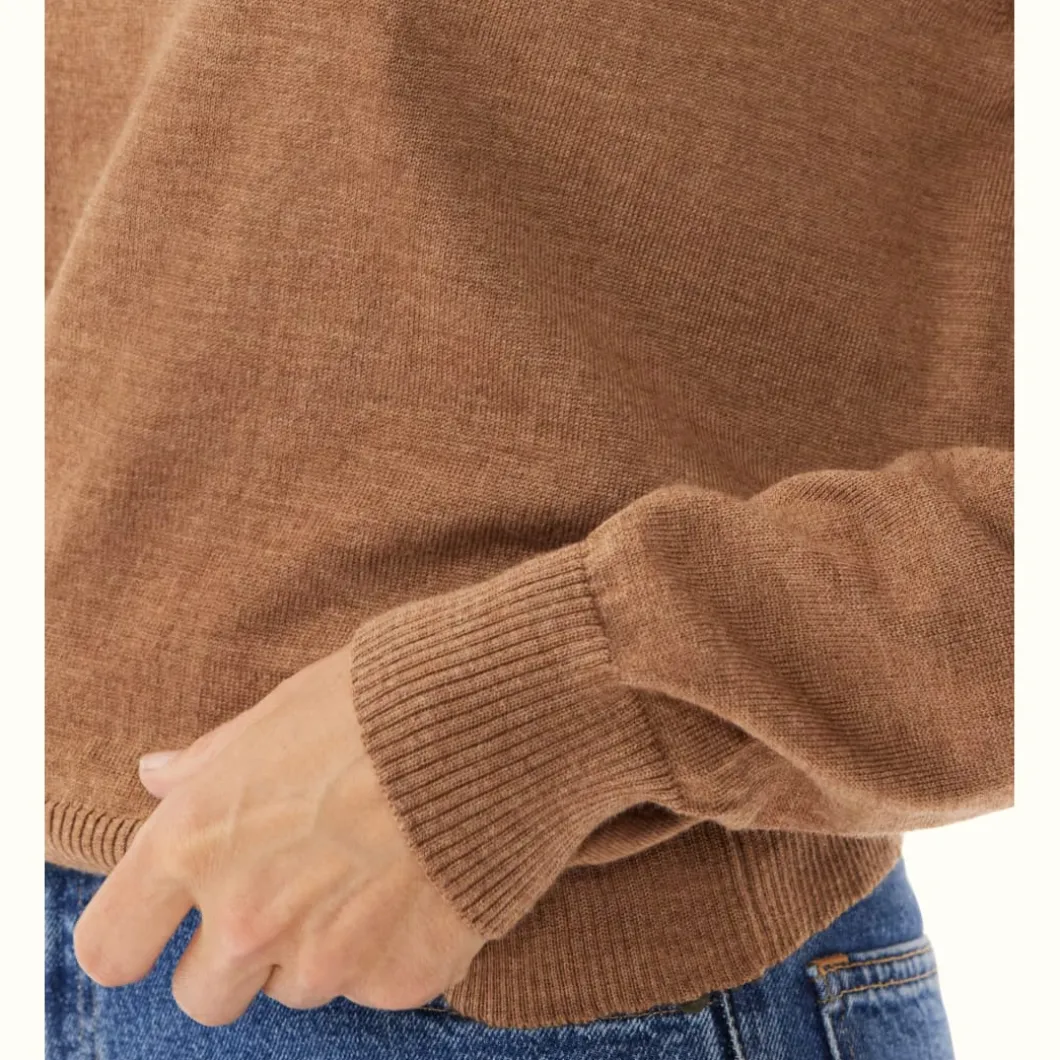 R.M. Williams Kilda Crew Sweater Caramel Fashion