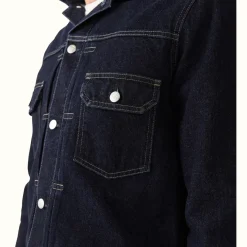 R.M. Williams Kurnell Type 2 Jacket Indigo Rinse Wash Flash Sale