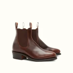R.M. Williams Lady Yearling Rubber Sole Boot Mid Brown Cheap