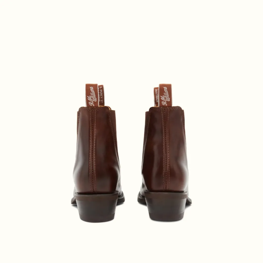 R.M. Williams Lady Yearling Rubber Sole Boot Mid Brown Cheap
