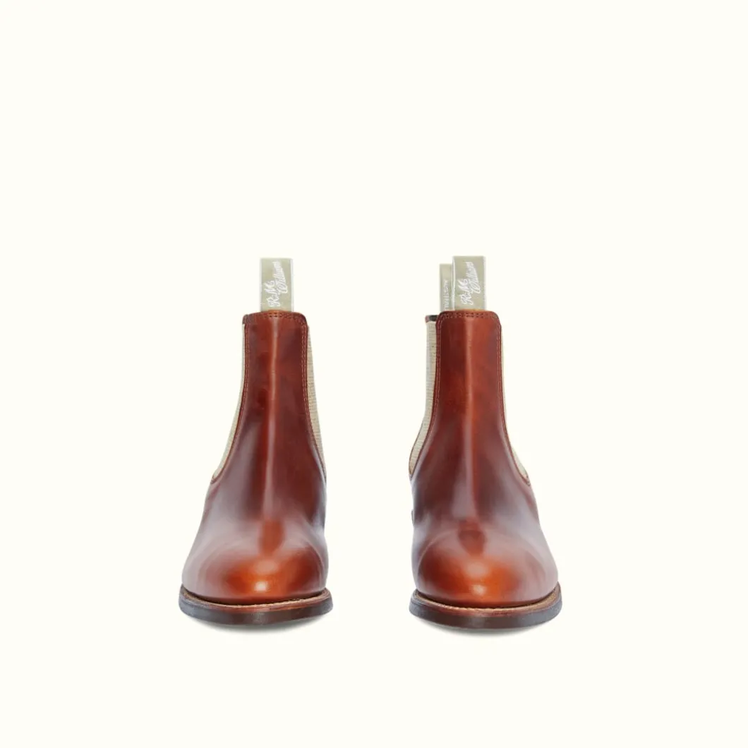 R.M. Williams Lady Yearling Rubber Sole Boot Tan Best