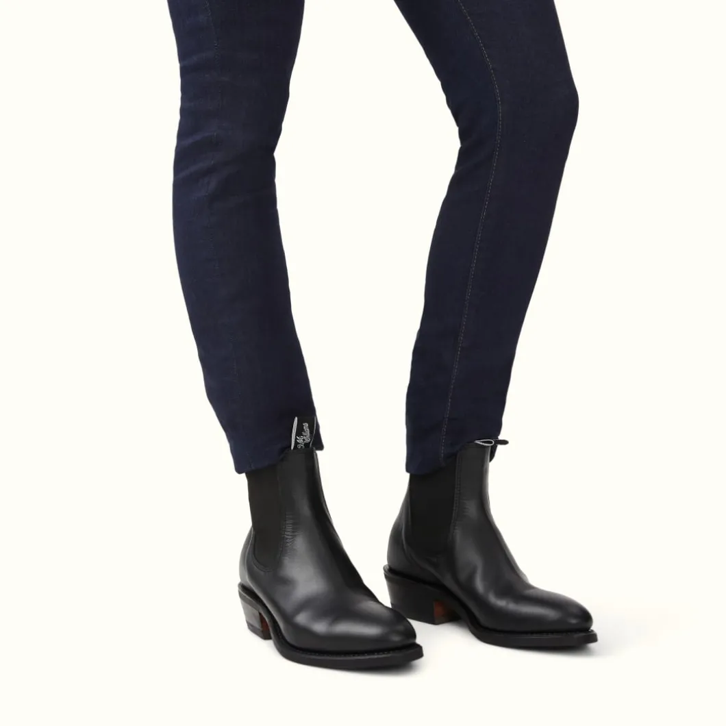 R.M. Williams Lady Yearling Rubber Sole Boot Black Hot