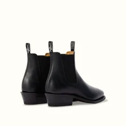R.M. Williams Lady Yearling Rubber Sole Boot Black Hot