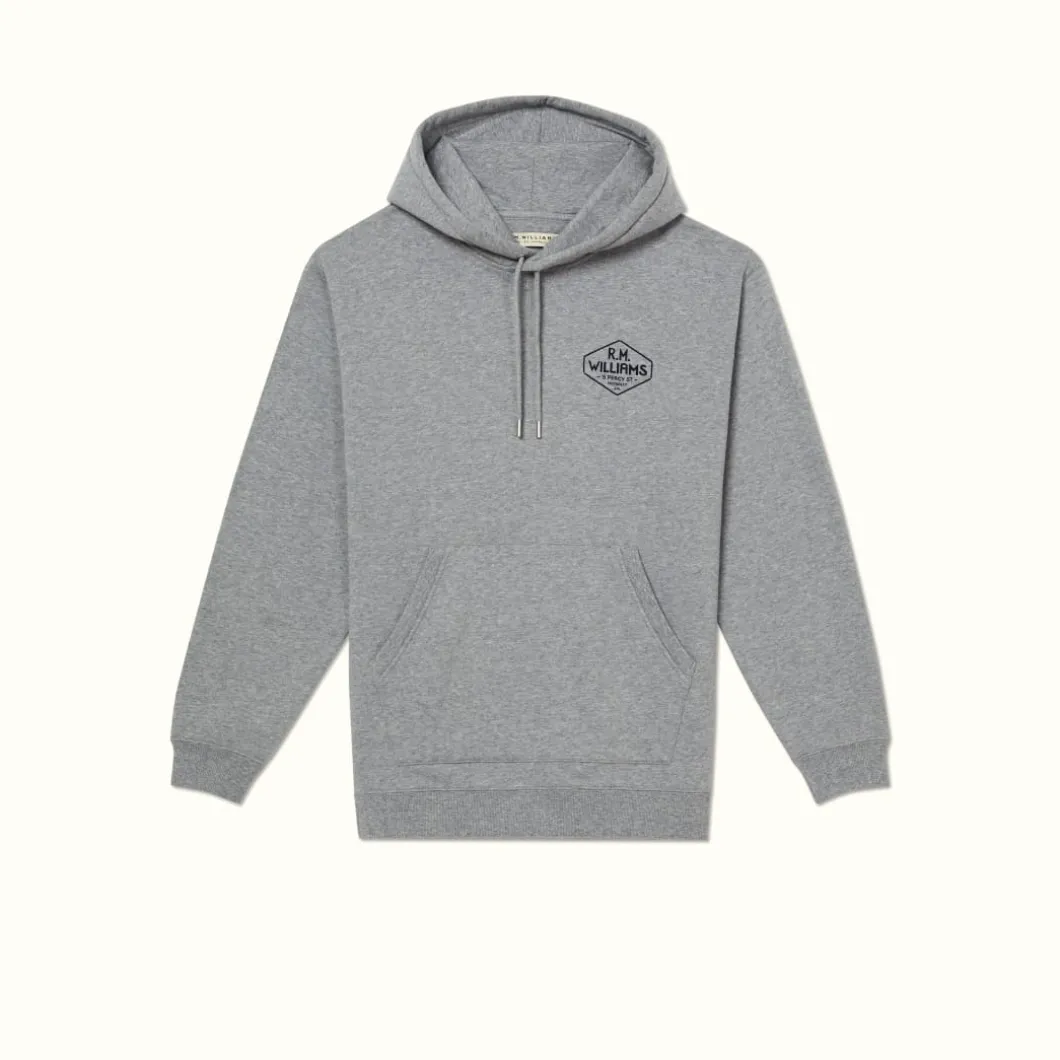 R.M. Williams Majura Hooded Sweatshirt Grey Marle Online