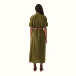 R.M. Williams Malanda Shirt Dress Dark Green Store