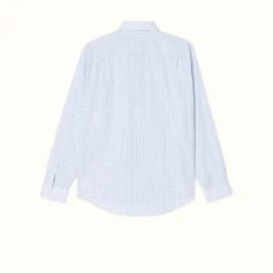 R.M. Williams Milton Shirt White Navy Blue Discount