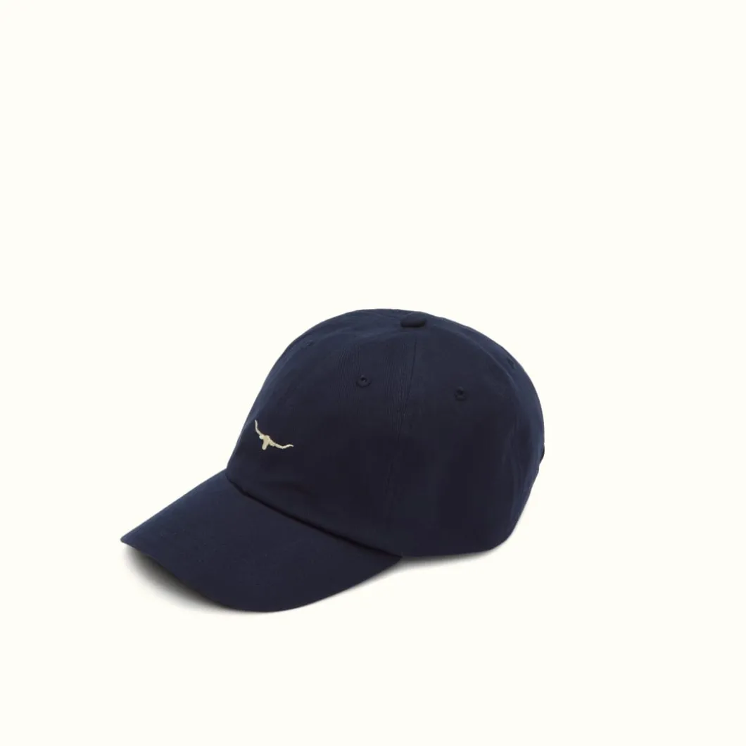 R.M. Williams Mini longhorn cap Navy/Bone Store
