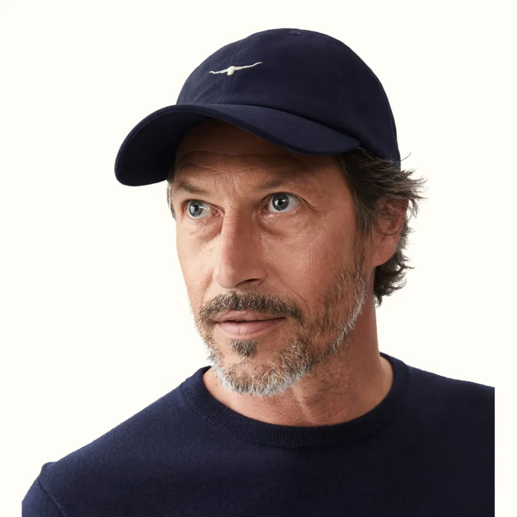 R.M. Williams Mini longhorn cap Navy/Bone Store