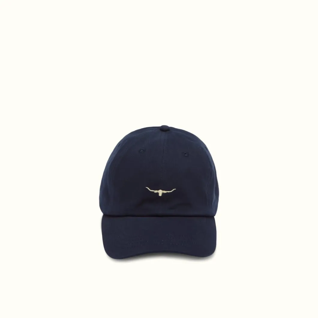 R.M. Williams Mini longhorn cap Navy/Bone Store
