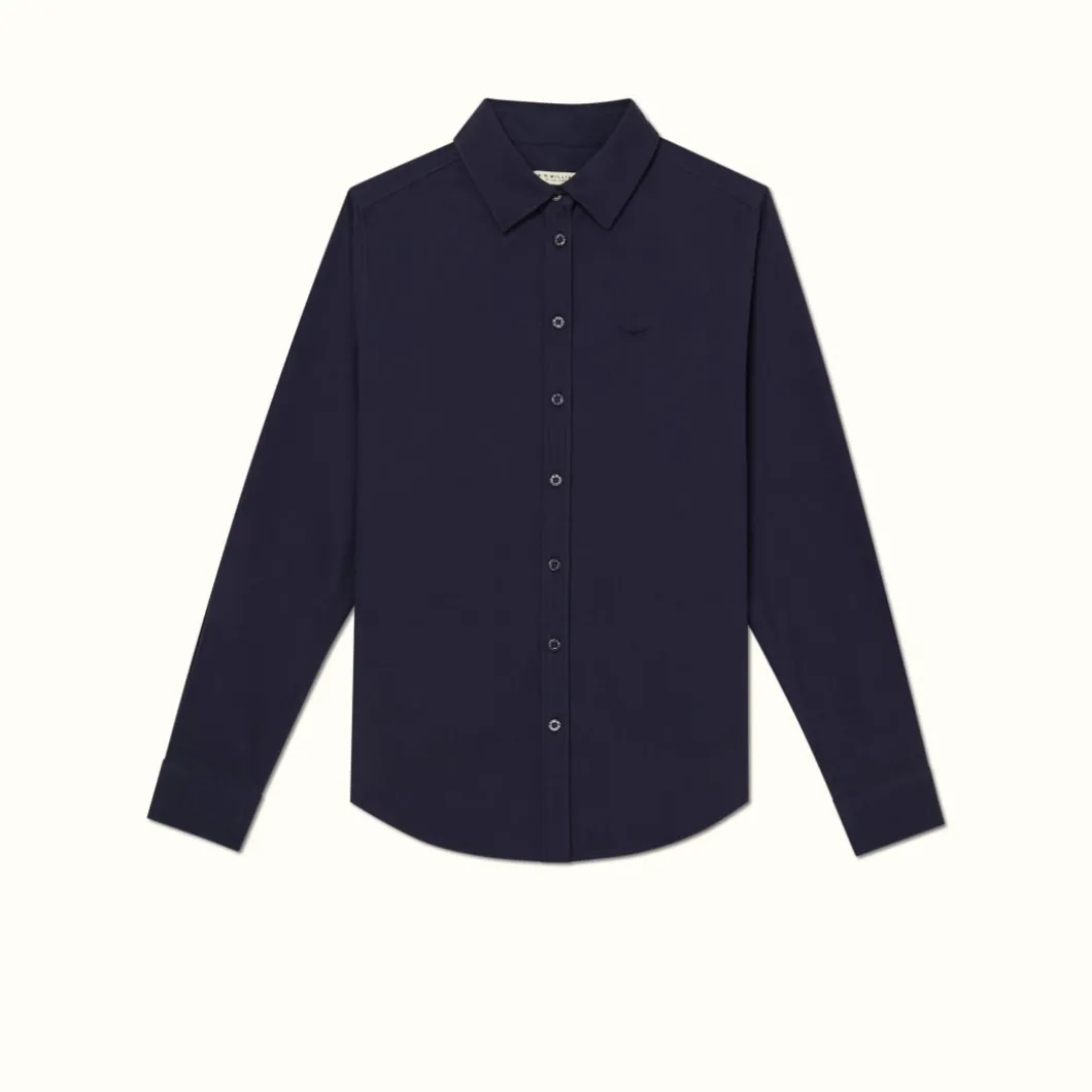 R.M. Williams Olney Shirt Navy Flash Sale
