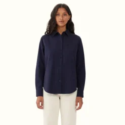 R.M. Williams Olney Shirt Navy Flash Sale