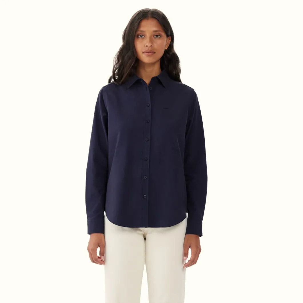 R.M. Williams Olney Shirt Navy Flash Sale