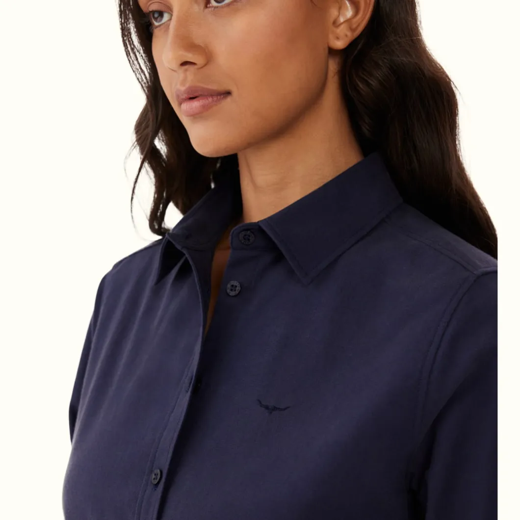 R.M. Williams Olney Shirt Navy Flash Sale