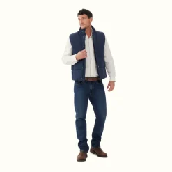 R.M. Williams Paddington Vest Navy Fashion