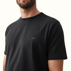 R.M. Williams Parson T-Shirt Black/Chestnut Cheap