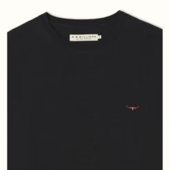 R.M. Williams Parson T-Shirt Black/Chestnut Cheap