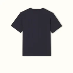 R.M. Williams Parson T-Shirt Navy/Chestnut Best