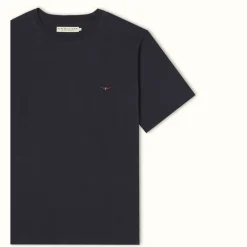 R.M. Williams Parson T-Shirt Navy/Chestnut Best