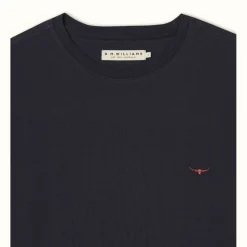 R.M. Williams Parson T-Shirt Navy/Chestnut Best