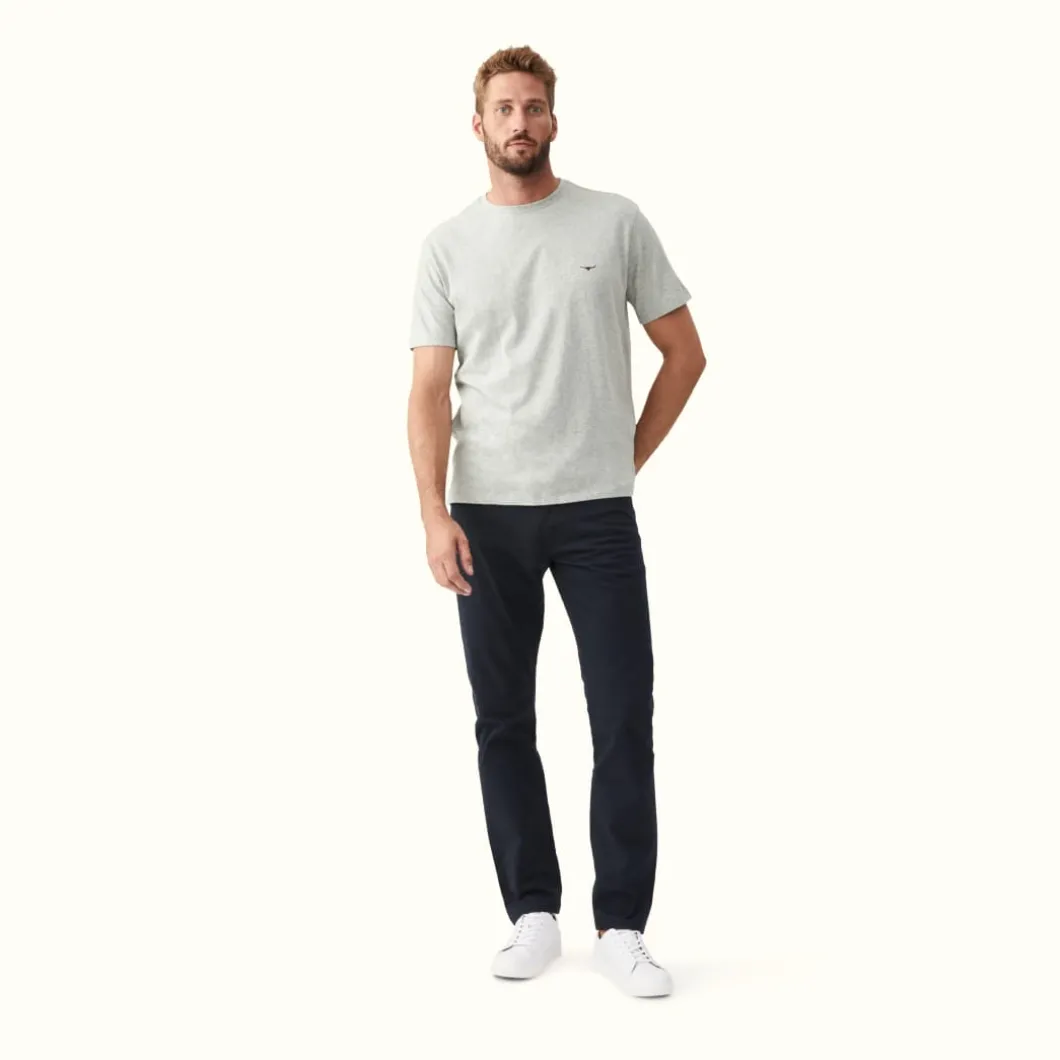 R.M. Williams Parson T-Shirt Grey Marle/Chestnut Outlet