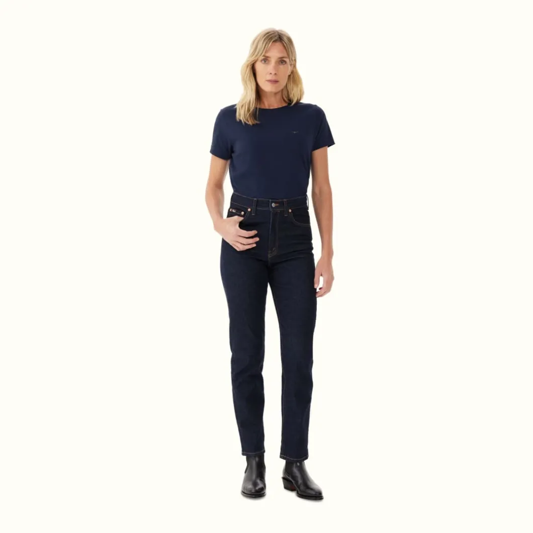 R.M. Williams Piccadilly T-Shirt Dark Navy Cheap