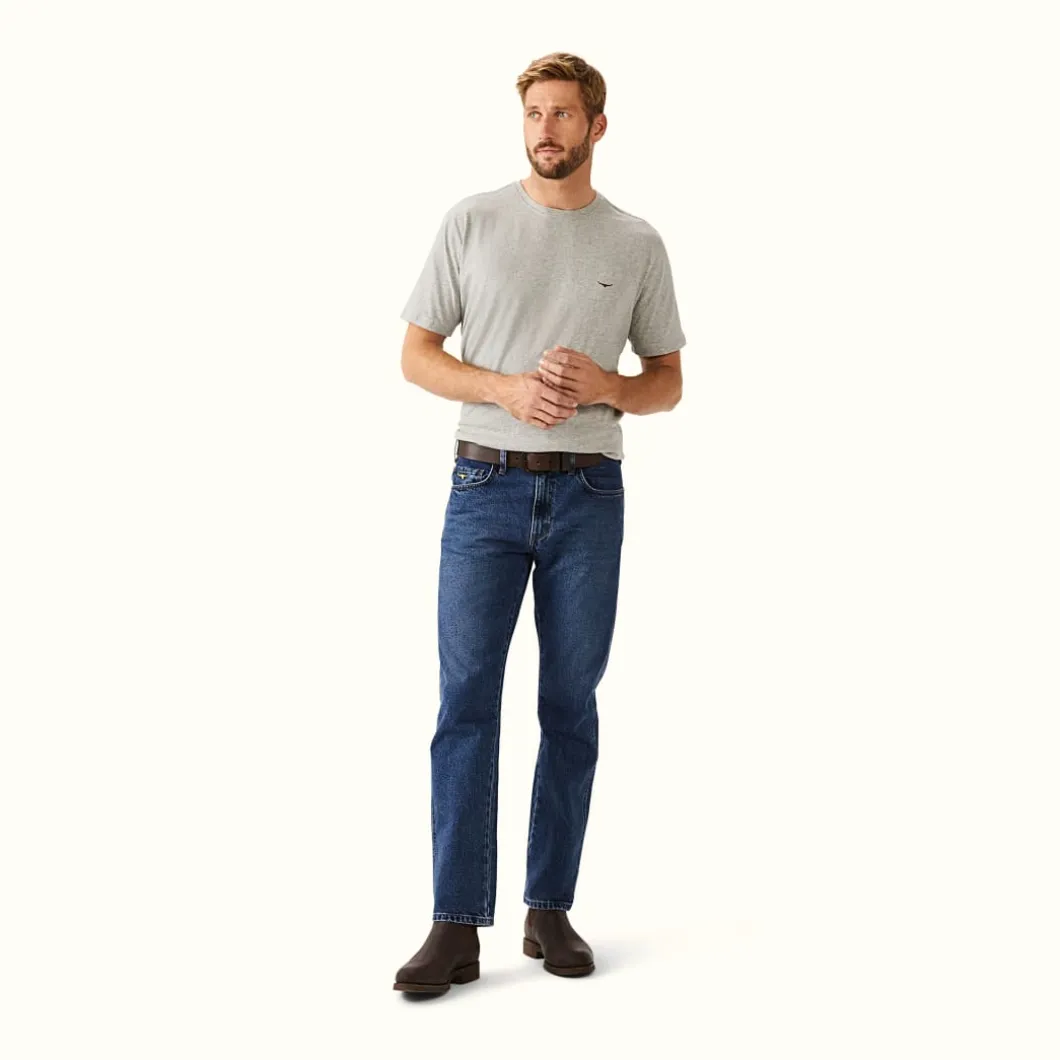 R.M. Williams Ramco Rigid Jean Aged Indigo Best Sale