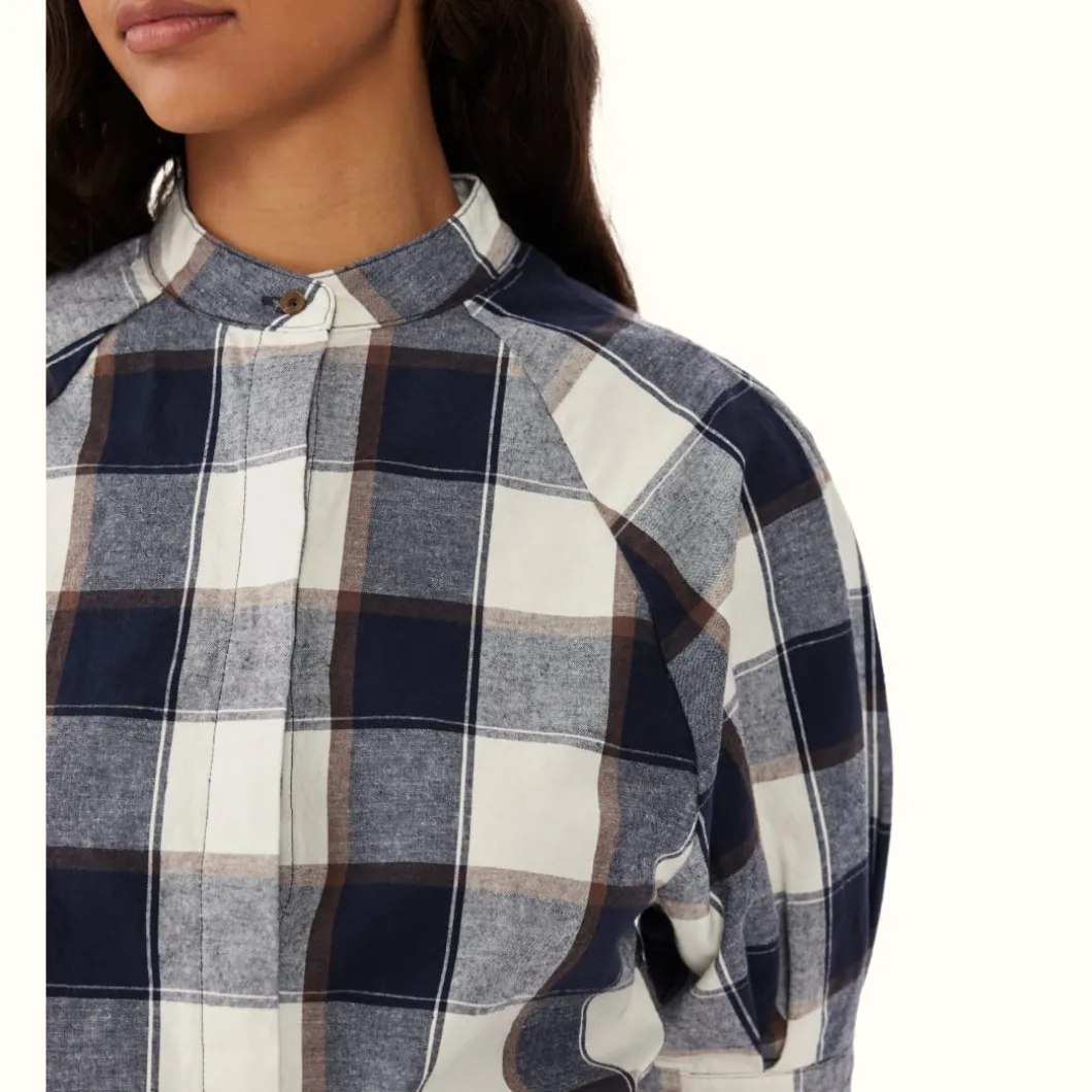 R.M. Williams Redleaf Shirt Navy Off White Sale
