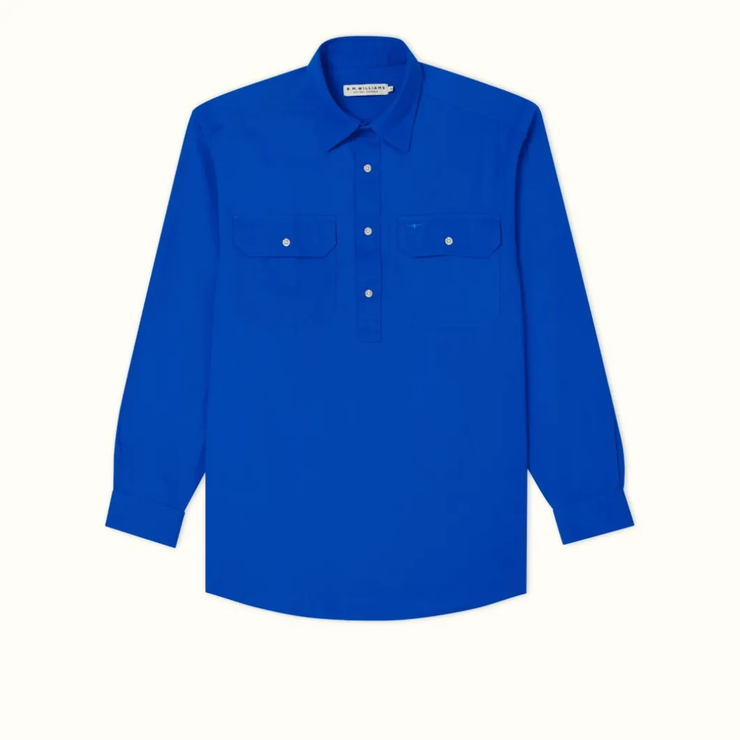R.M. Williams R.M.W Angus Shirt Royal Clearance