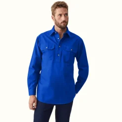 R.M. Williams R.M.W Angus Shirt Royal Clearance