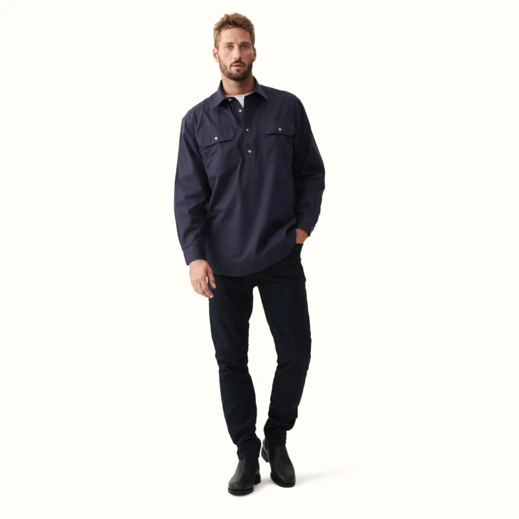 R.M. Williams R.M.W Angus Shirt Navy Discount
