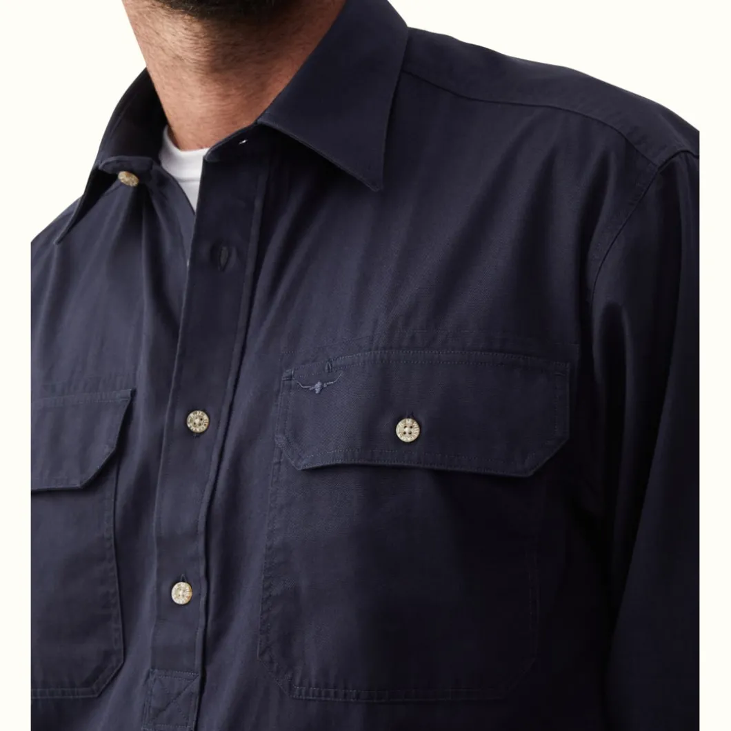 R.M. Williams R.M.W Angus Shirt Navy Discount