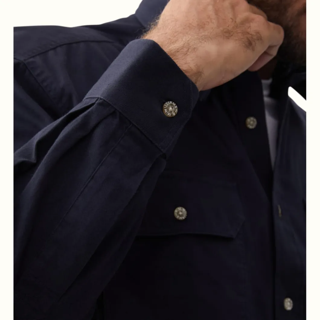 R.M. Williams R.M.W Angus Shirt Navy Discount