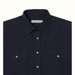 R.M. Williams R.M.W Angus Shirt Navy Discount