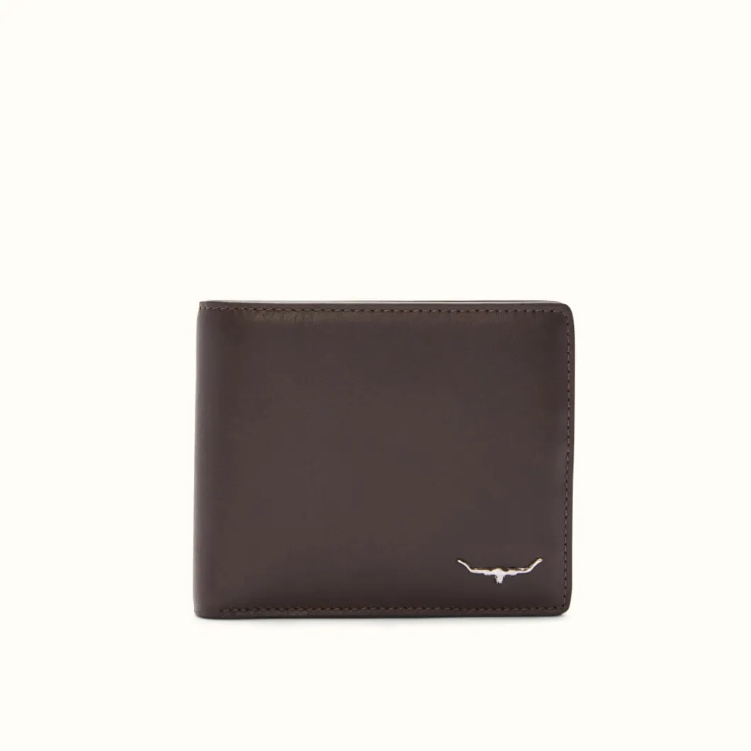 R.M. Williams R.M.W City Slim Bi-Fold Chocolate Clearance