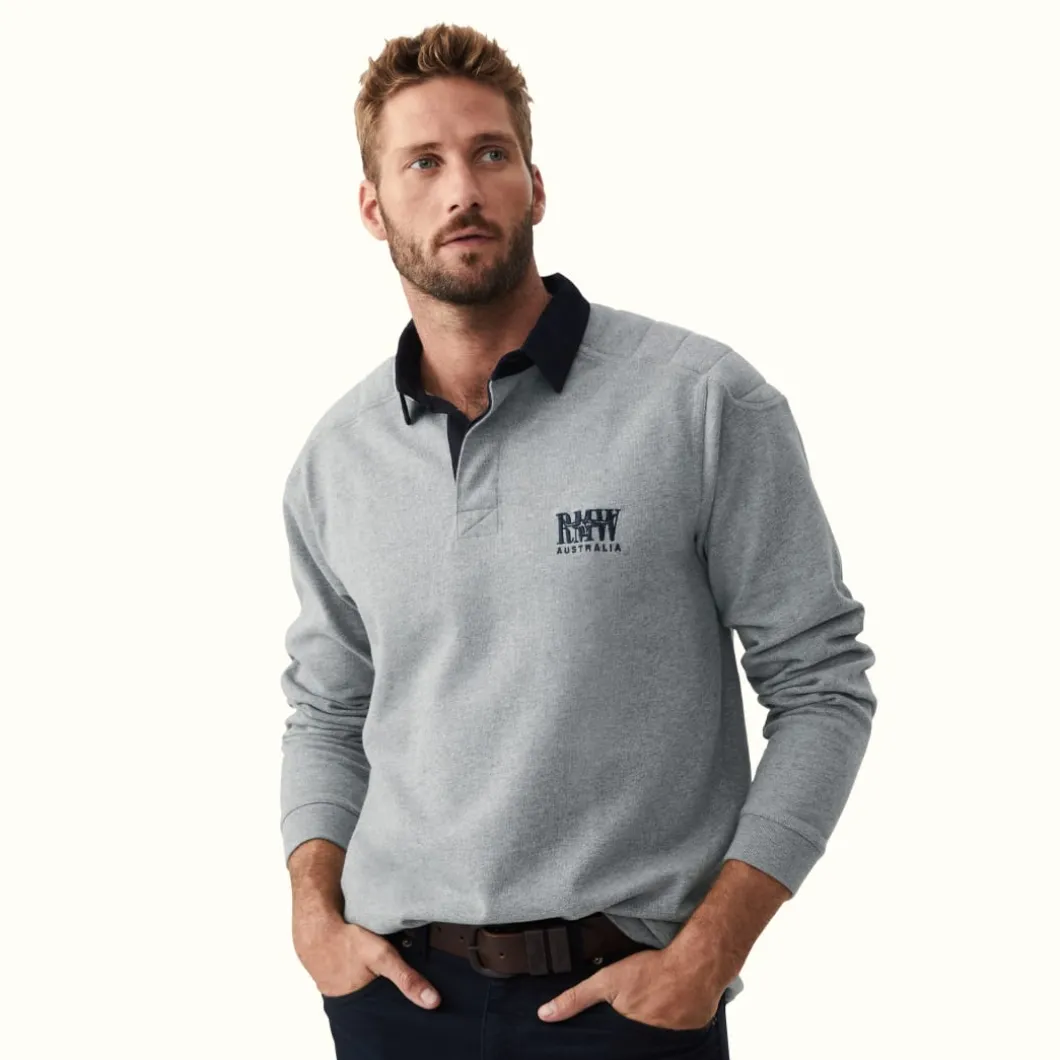 R.M. Williams R.M.W Classic Rugby Grey Navy Outlet