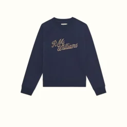 R.M. Williams R.M.W Script Crew Neck Sweater Navy Store