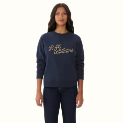 R.M. Williams R.M.W Script Crew Neck Sweater Navy Store