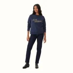 R.M. Williams R.M.W Script Crew Neck Sweater Navy Store