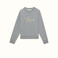 R.M. Williams R.M.W Script Crew Neck Sweater Grey Marle Cheap