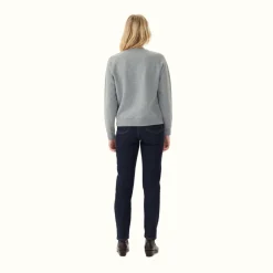 R.M. Williams R.M.W Script Crew Neck Sweater Grey Marle Cheap