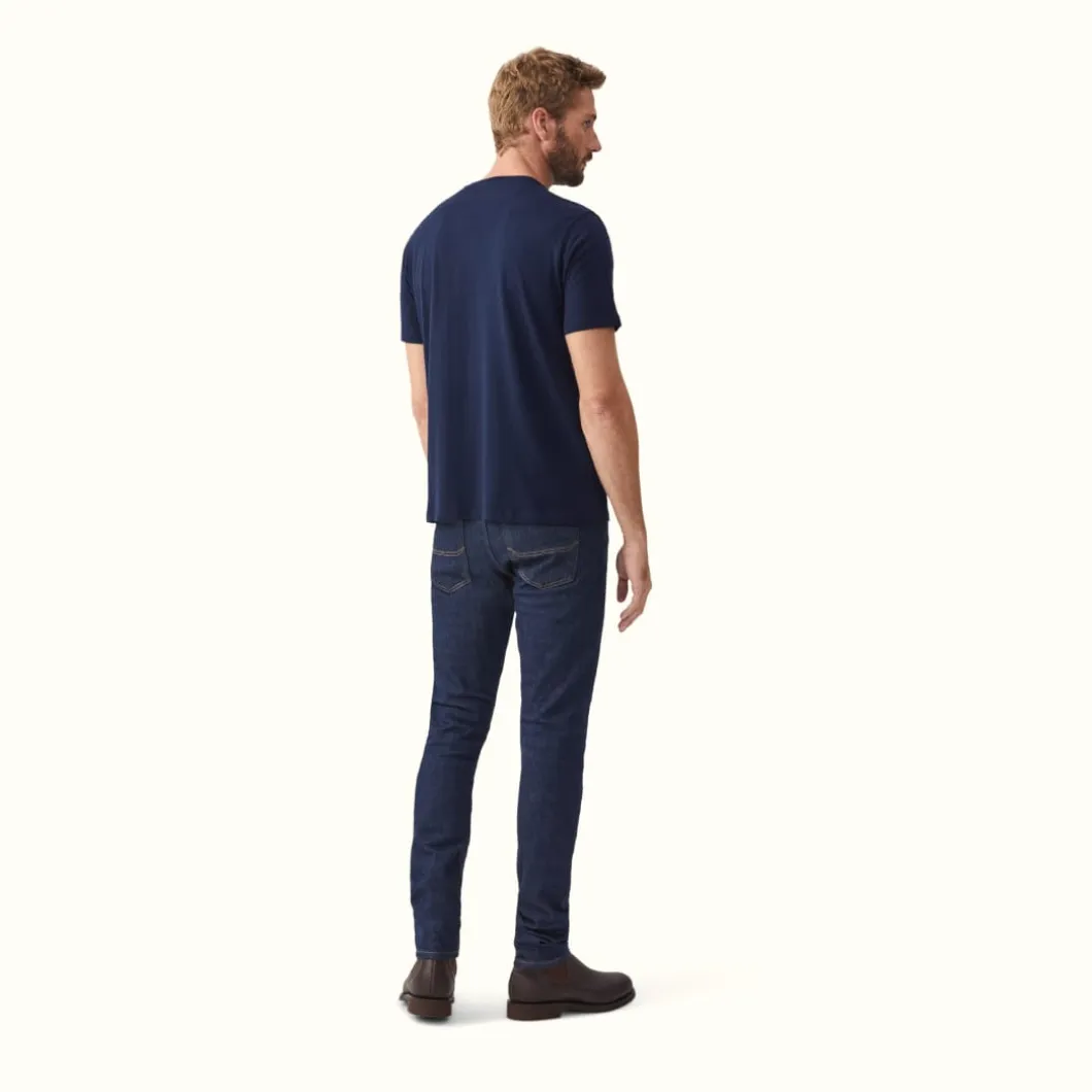 R.M. Williams R.M.W Script T-Shirt Navy Red Discount