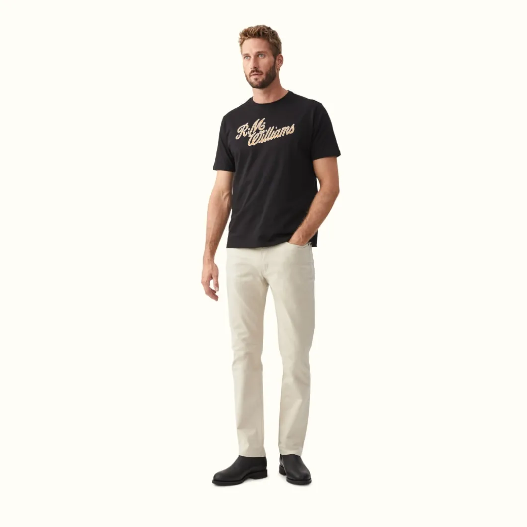 R.M. Williams R.M.W Script T-Shirt Black/White Sale