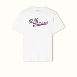 R.M. Williams R.M.W Script T-Shirt White/Red Best Sale