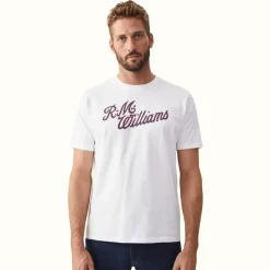 R.M. Williams R.M.W Script T-Shirt White/Red Best Sale